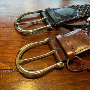 2 Michael Kors woven Belts!